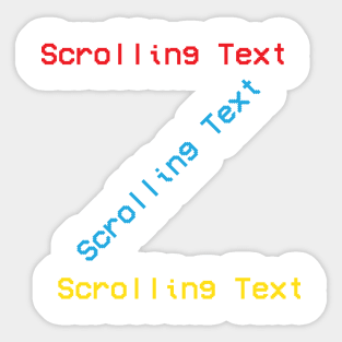 HTML Ugly Scrolling Marquee web developer Sticker